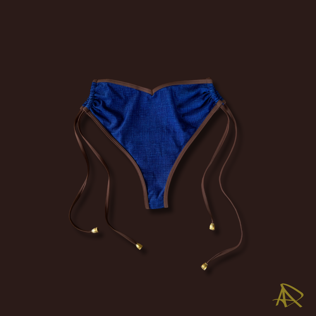 Denim Daze High-Waist Bikini Bottoms