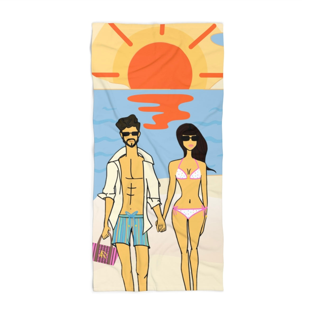 Soft Serve Stroll Beach Towel