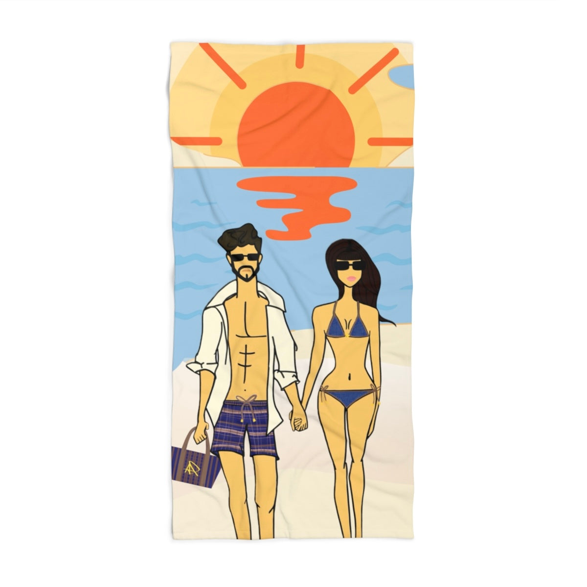 Coastal Daze Stroll Beach Towel