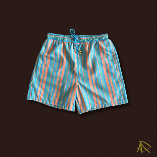 Sherbet Stripe Swim Trunks