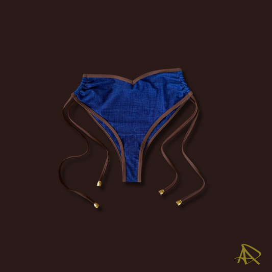 Denim Daze High-Waist Bikini Bottoms