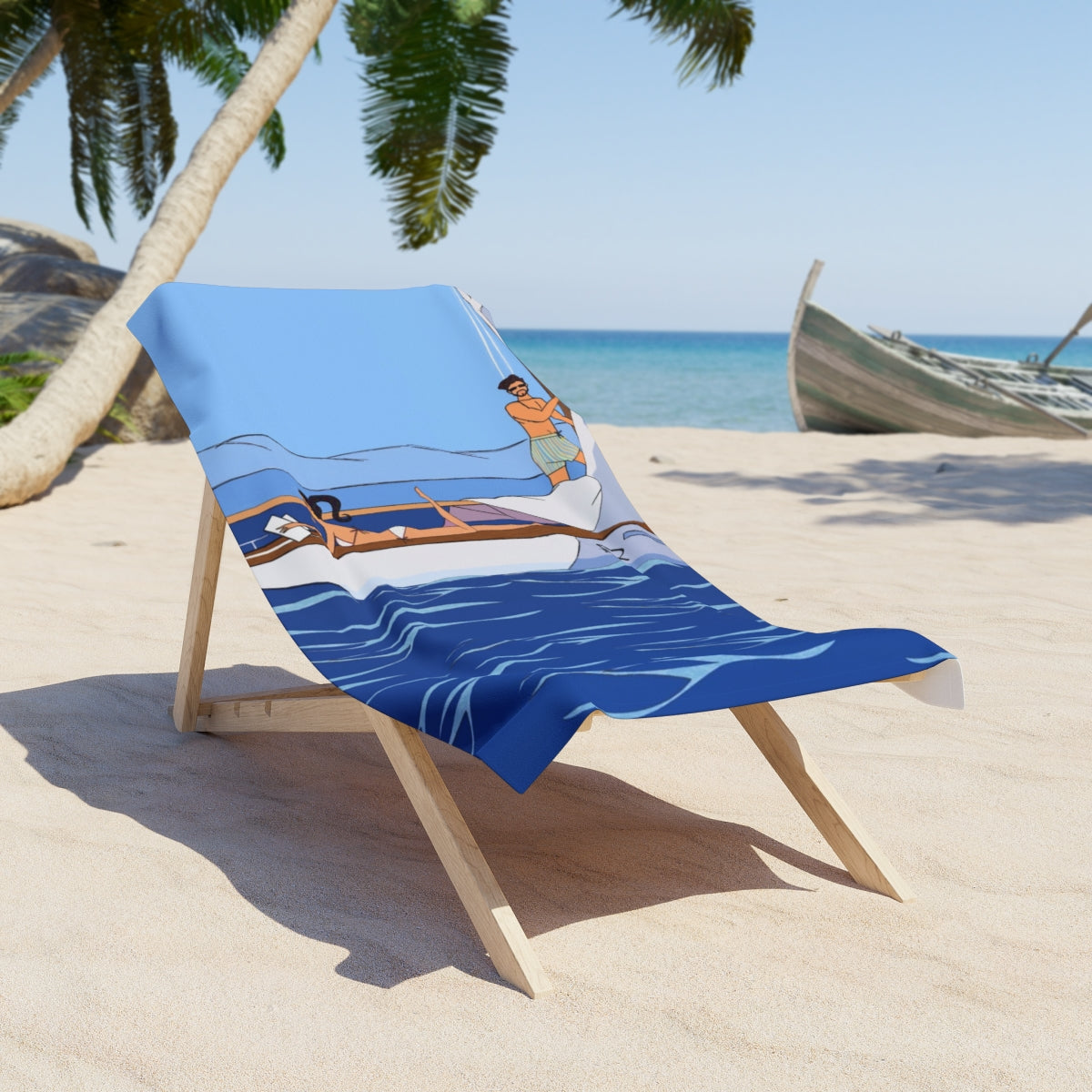 Soft Serve Sailing Beach Towel