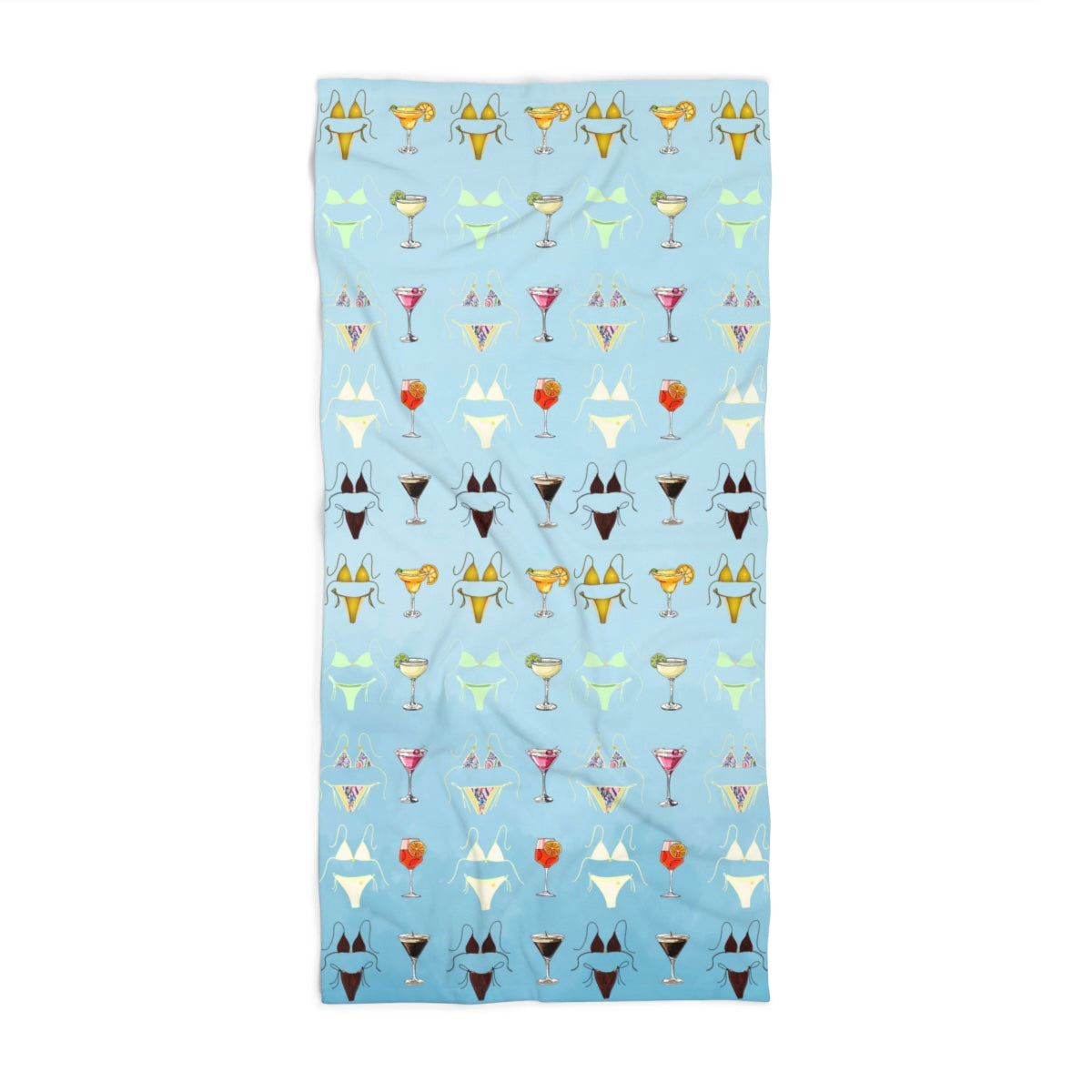 Bikini Martini Beach Towel