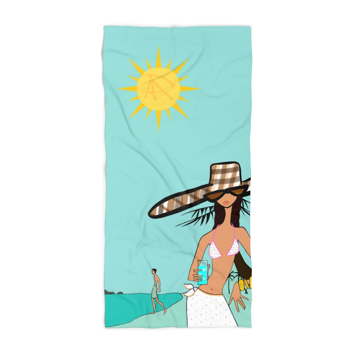 Soft Serve Sunbeam Beach Towel