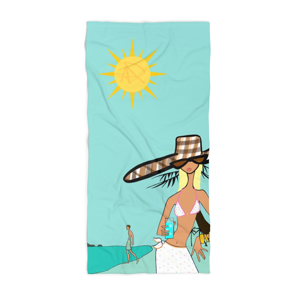 Soft Serve Sunbeam Beach Towel