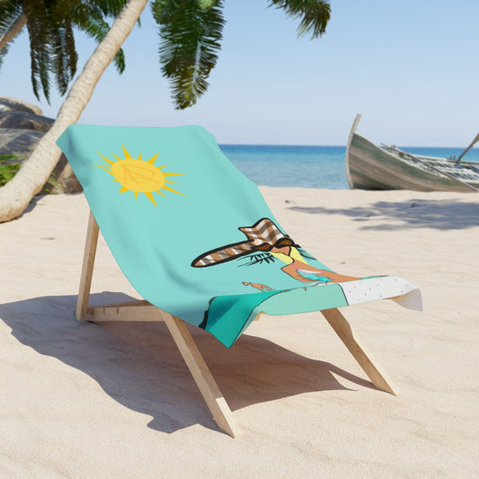 Soft Serve Sunbeam Beach Towel