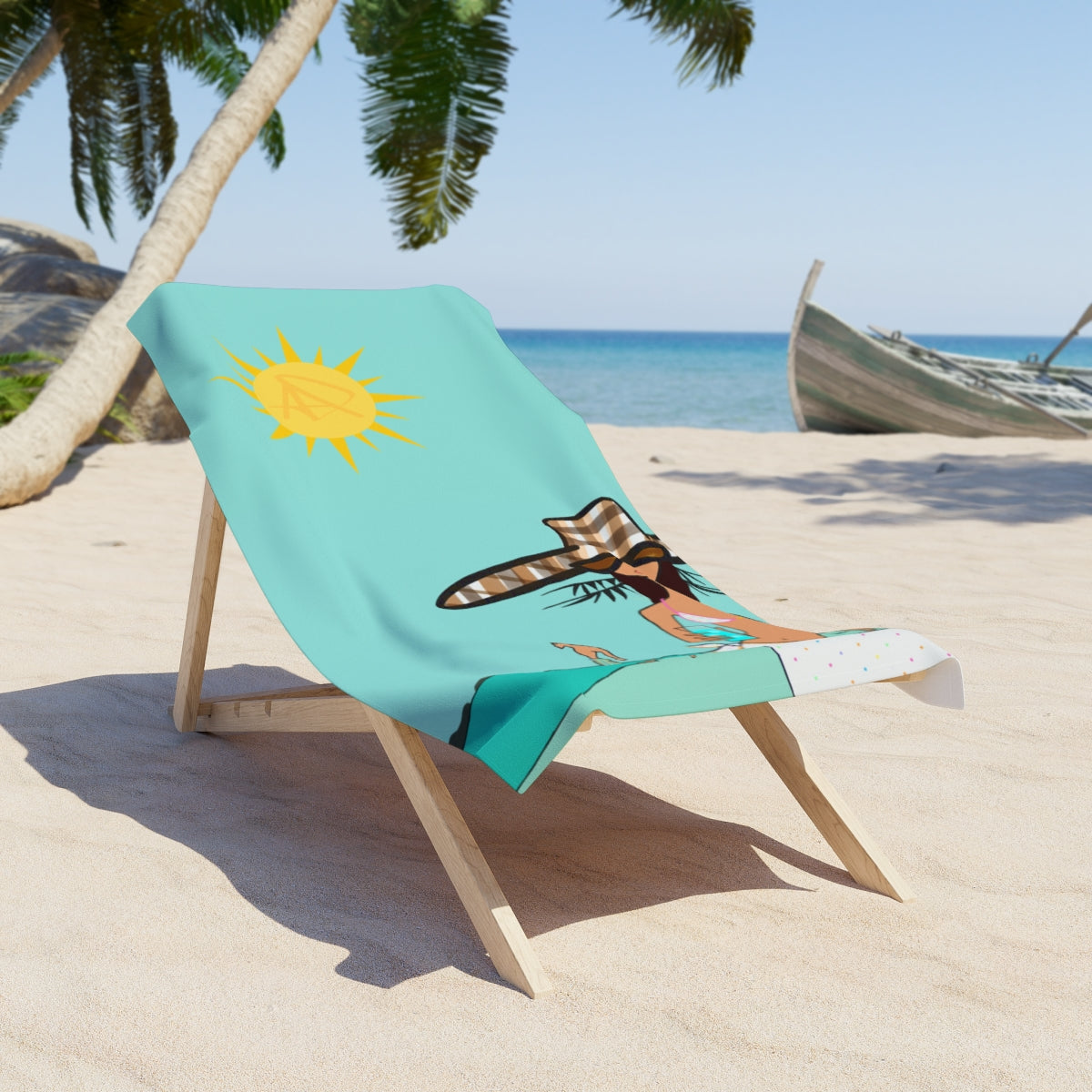 Soft Serve Sunbeam Beach Towel