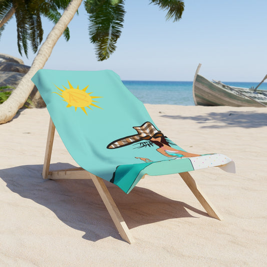 Soft Serve Sunbeam Beach Towel